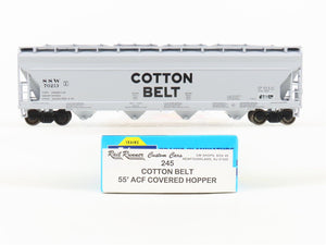 HO Athearn/Rail Runner 245 SSW Cotton Belt 4-Bay Covered Hopper #70213 -Upgraded