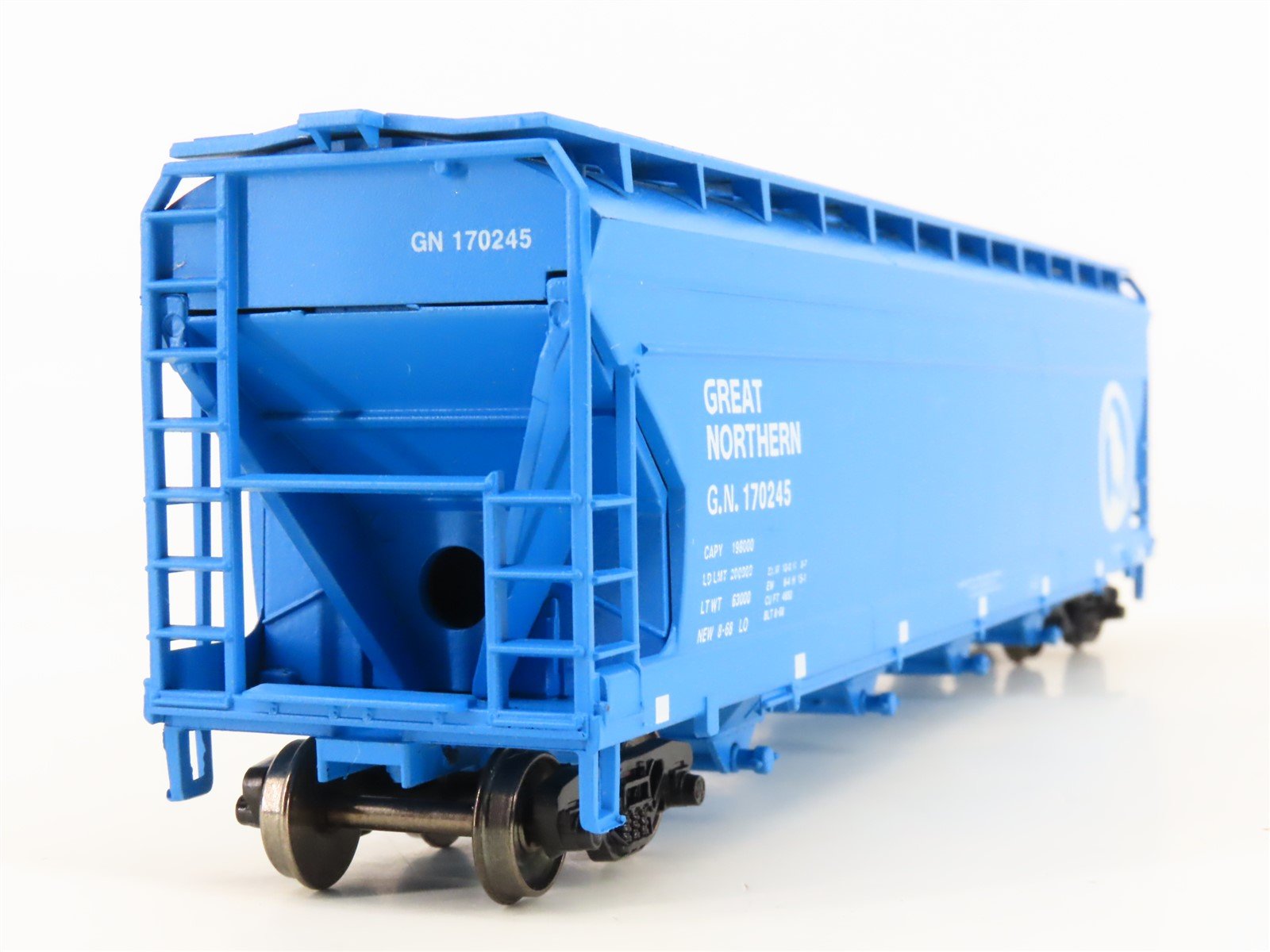 HO Athearn/RailRunner 271-1 GN Big Sky Blue 4-Bay Covered Hopper 170245 Upgraded