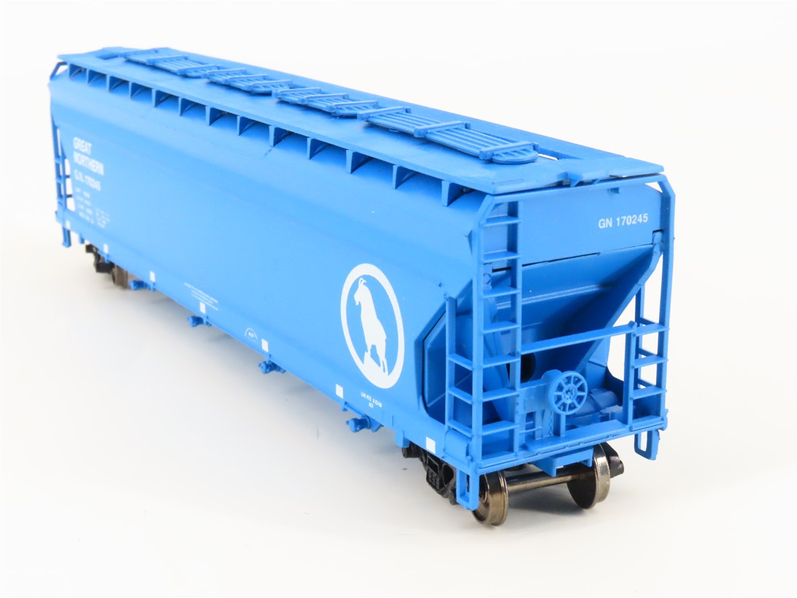 HO Athearn/RailRunner 271-1 GN Big Sky Blue 4-Bay Covered Hopper 170245 Upgraded