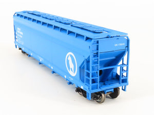 HO Athearn/RailRunner 271-1 GN Big Sky Blue 4-Bay Covered Hopper 170245 Upgraded