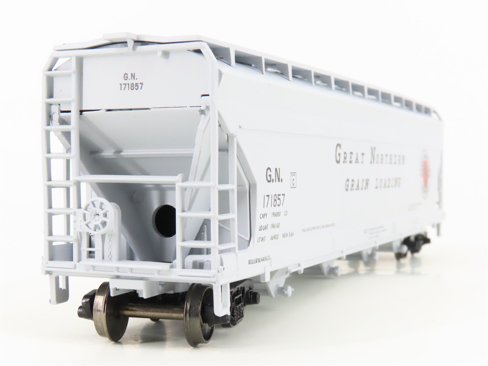 HO Scale Athearn/Rail Runner 244 GN Grain 4-Bay Covered Hopper #171857 -Upgraded