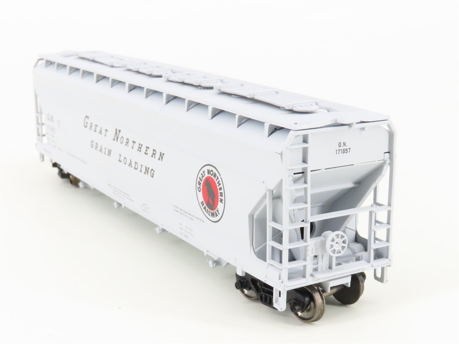 HO Scale Athearn/Rail Runner 244 GN Grain 4-Bay Covered Hopper #171857 -Upgraded