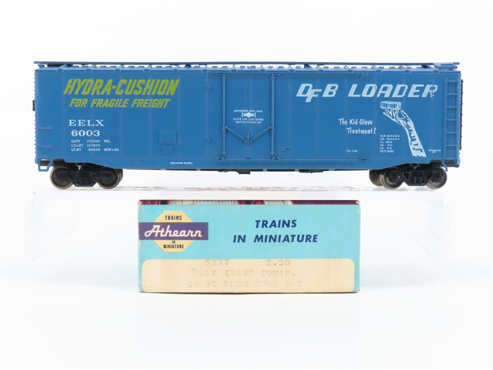 HO Athearn 5277 EELX Evans Equipment 50' Plug Door Box Car #6003 - Upgraded