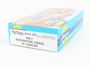 HO Athearn/Rail Runner 302-1 CB&Q Burlington Route 40' Box Car #39057 - Upgraded