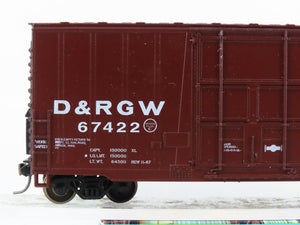 HO Scale Athearn 1964 D&RGW Rio Grande 40' Hi-Cube Box Car #67422 - Upgraded