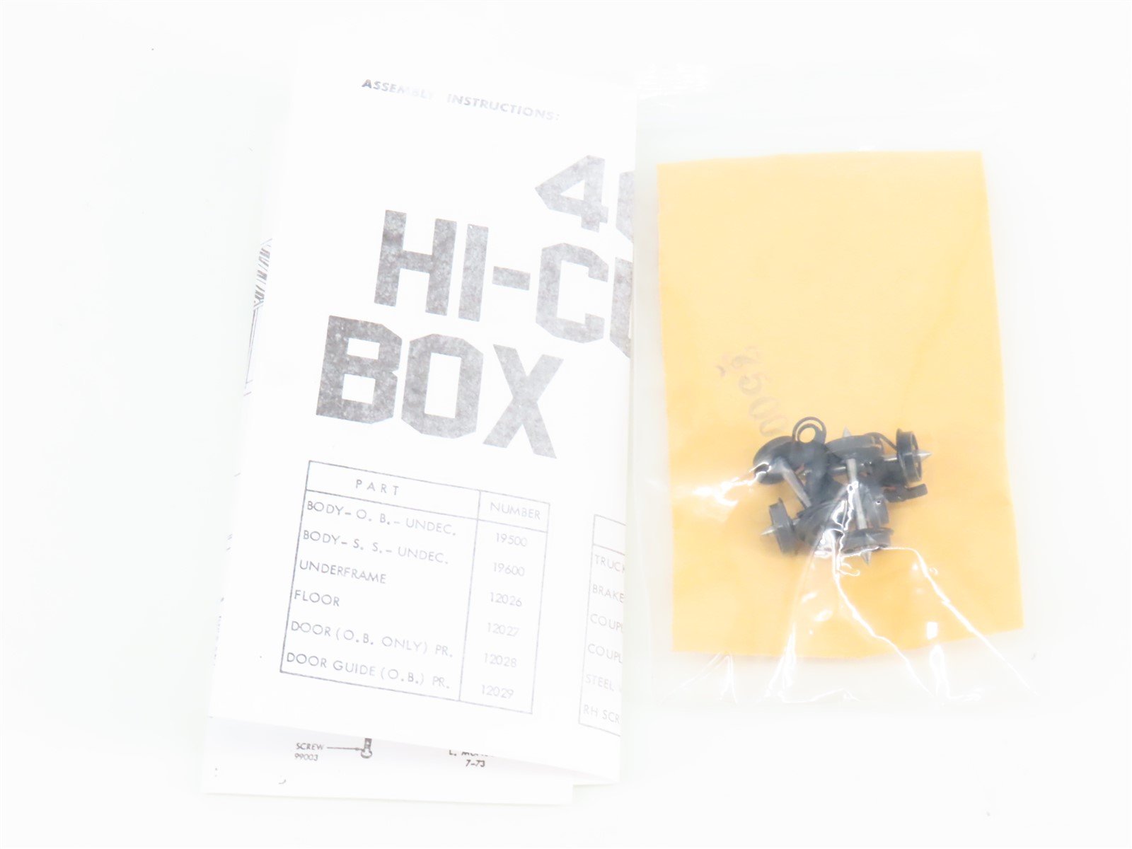 HO Scale Athearn 1964 D&RGW Rio Grande 40' Hi-Cube Box Car #67422 - Upgraded