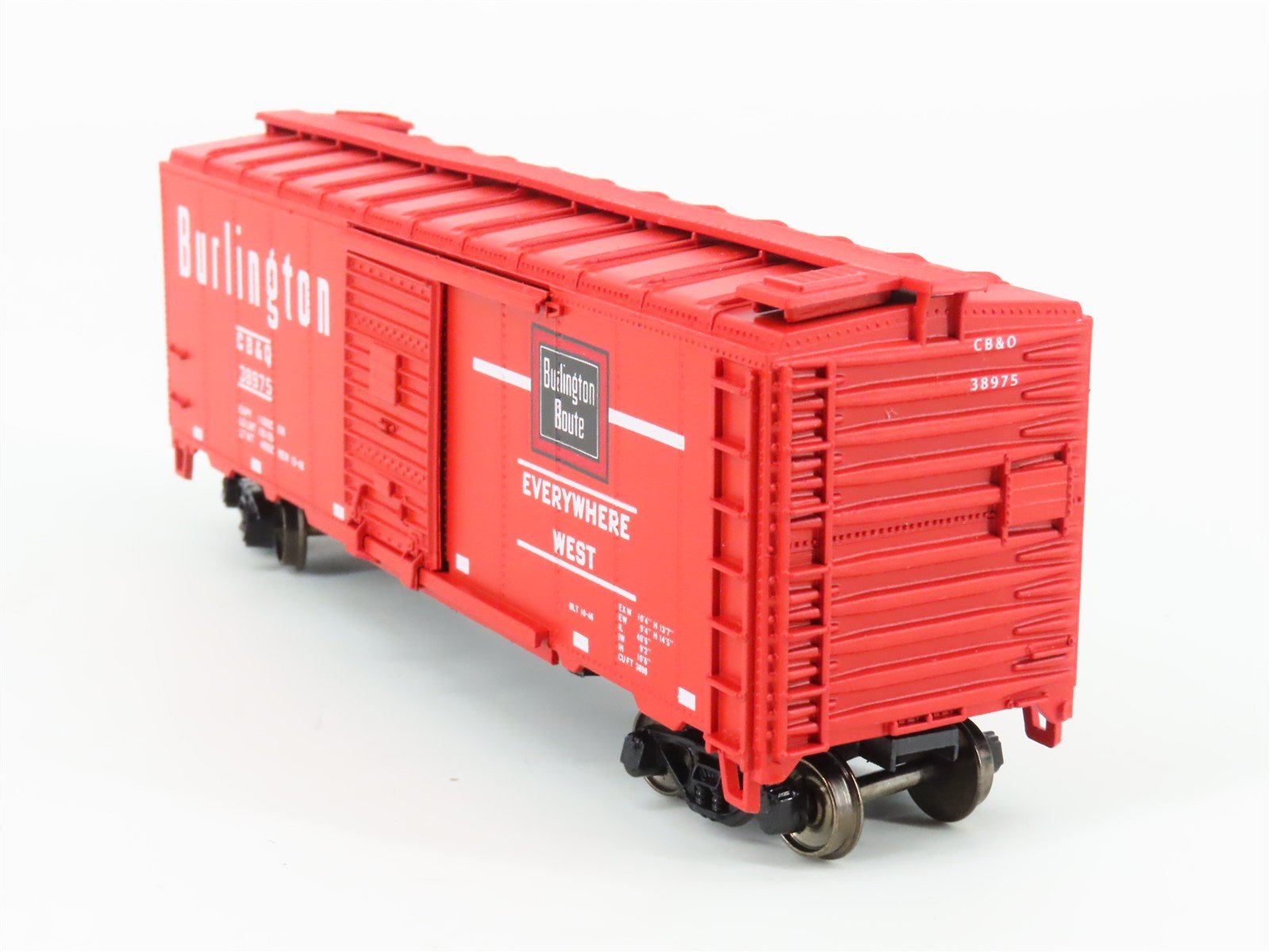 HO Athearn/Rail Runner 302 CB&Q Burlington Route 40' Box Car #38975 - Upgraded
