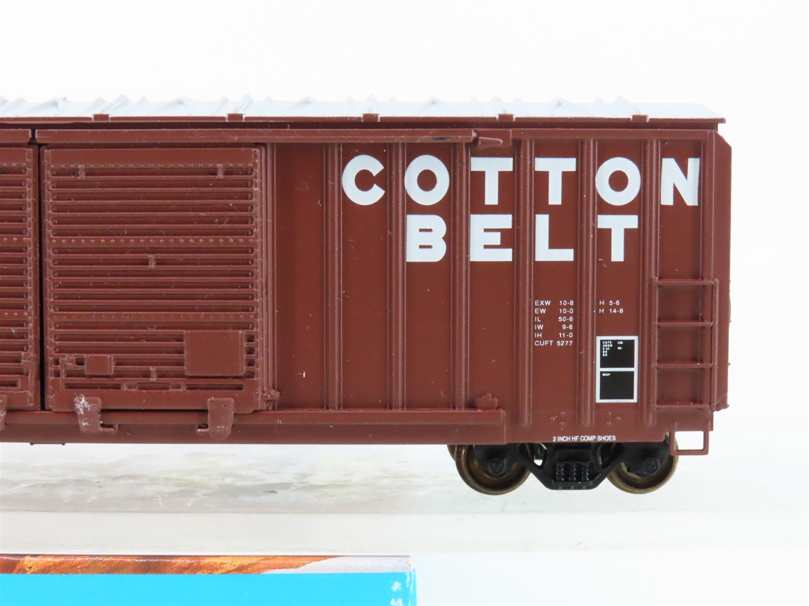 HO Scale Athearn 5083 SSW Cotton Belt 50' Double Door Box Car #67373 - Upgraded