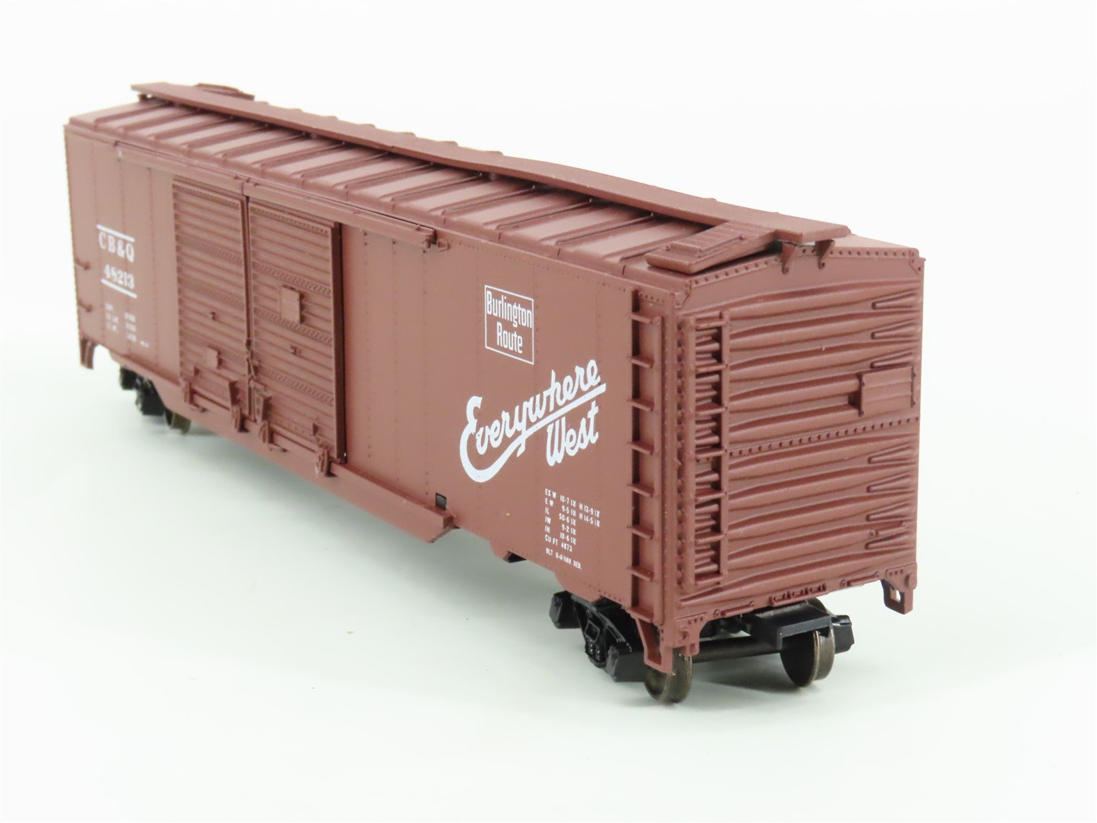 HO Scale Athearn 5040 CB&Q Burlington Route 50' Auto Box Car #48213 - Upgraded