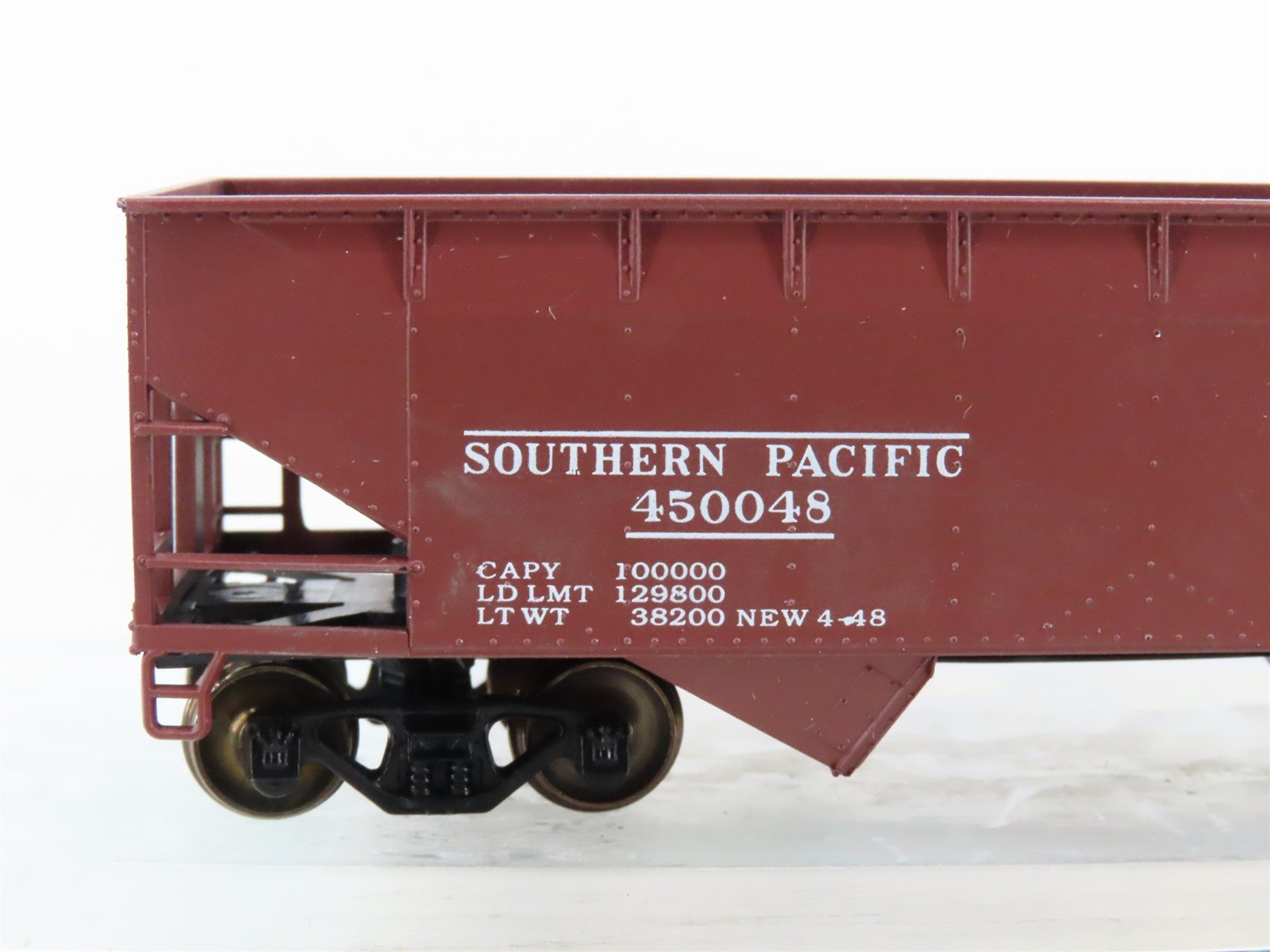 HO Athearn Bev-Bel 960-4 SP Southern Pacific 2-Bay Hopper #450048 - Upgraded