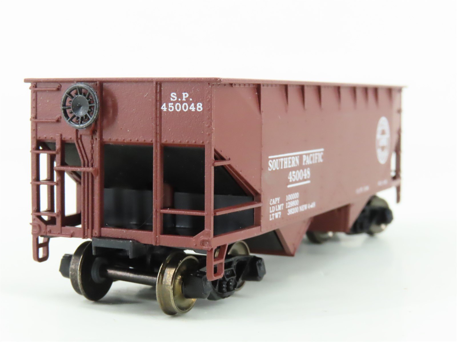 HO Athearn Bev-Bel 960-4 SP Southern Pacific 2-Bay Hopper #450048 - Upgraded