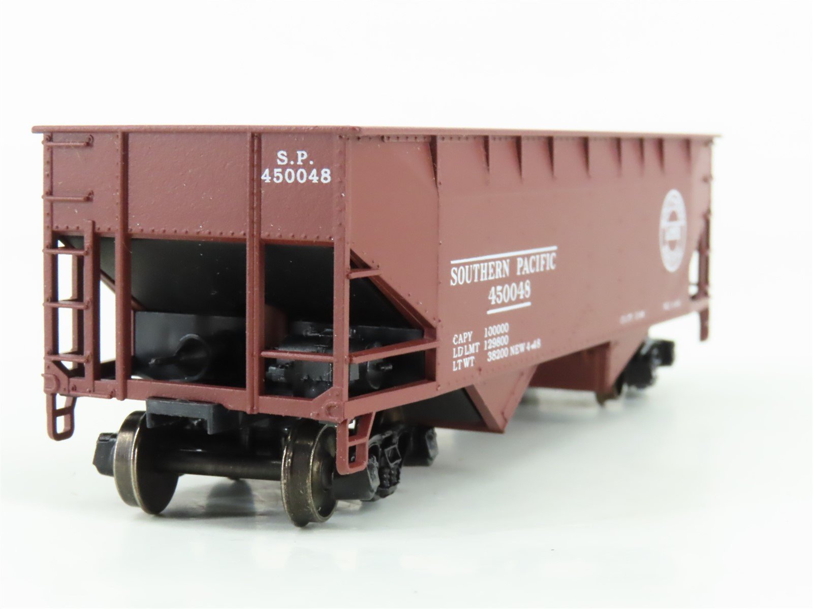 HO Athearn Bev-Bel 960-4 SP Southern Pacific 2-Bay Hopper #450048 - Upgraded