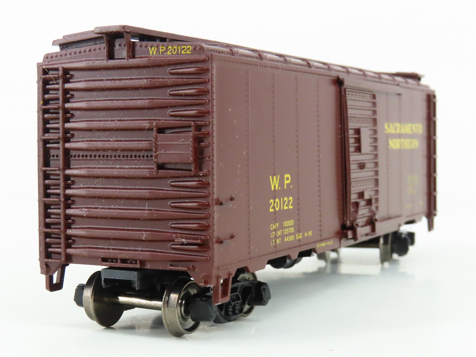 HO Athearn Bev-Bel 1725-1 WP Sacramento Northern 40' Box Car #20122 - Upgraded