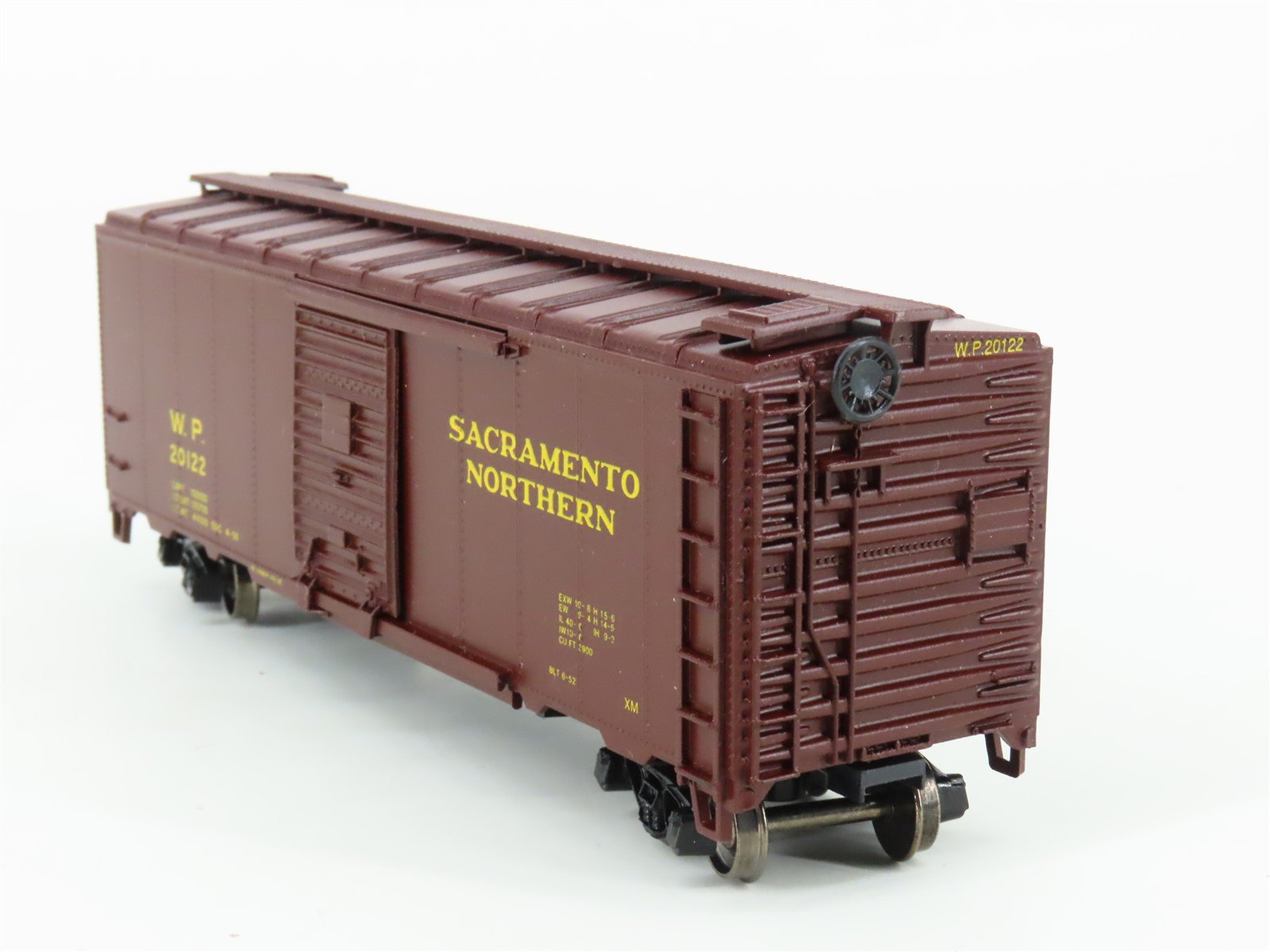 HO Athearn Bev-Bel 1725-1 WP Sacramento Northern 40' Box Car #20122 - Upgraded
