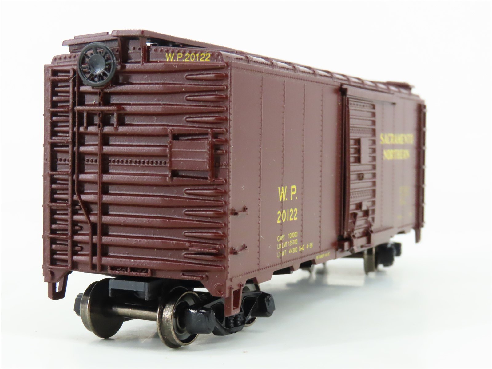 HO Athearn Bev-Bel 1725-1 WP Sacramento Northern 40' Box Car #20122 - Upgraded