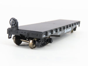 HO Scale Athearn 1347 D&RGW Rio Grande 40' Flat Car #22318 - Upgraded