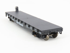 HO Scale Athearn 1347 D&RGW Rio Grande 40' Flat Car #22318 - Upgraded