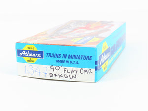 HO Scale Athearn 1347 D&RGW Rio Grande 40' Flat Car #22318 - Upgraded