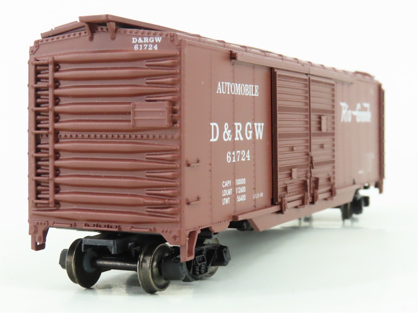 HO Scale Athearn 5039 D&RGW Rio Grande 50' Auto Box Car #61724 - Upgraded