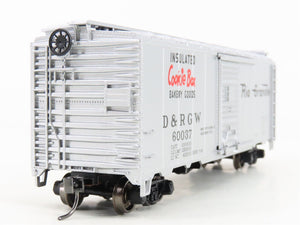 HO Scale Athearn Bev-Bel 509 D&RGW Rio Grande 40' Box Car #60037 - Upgraded