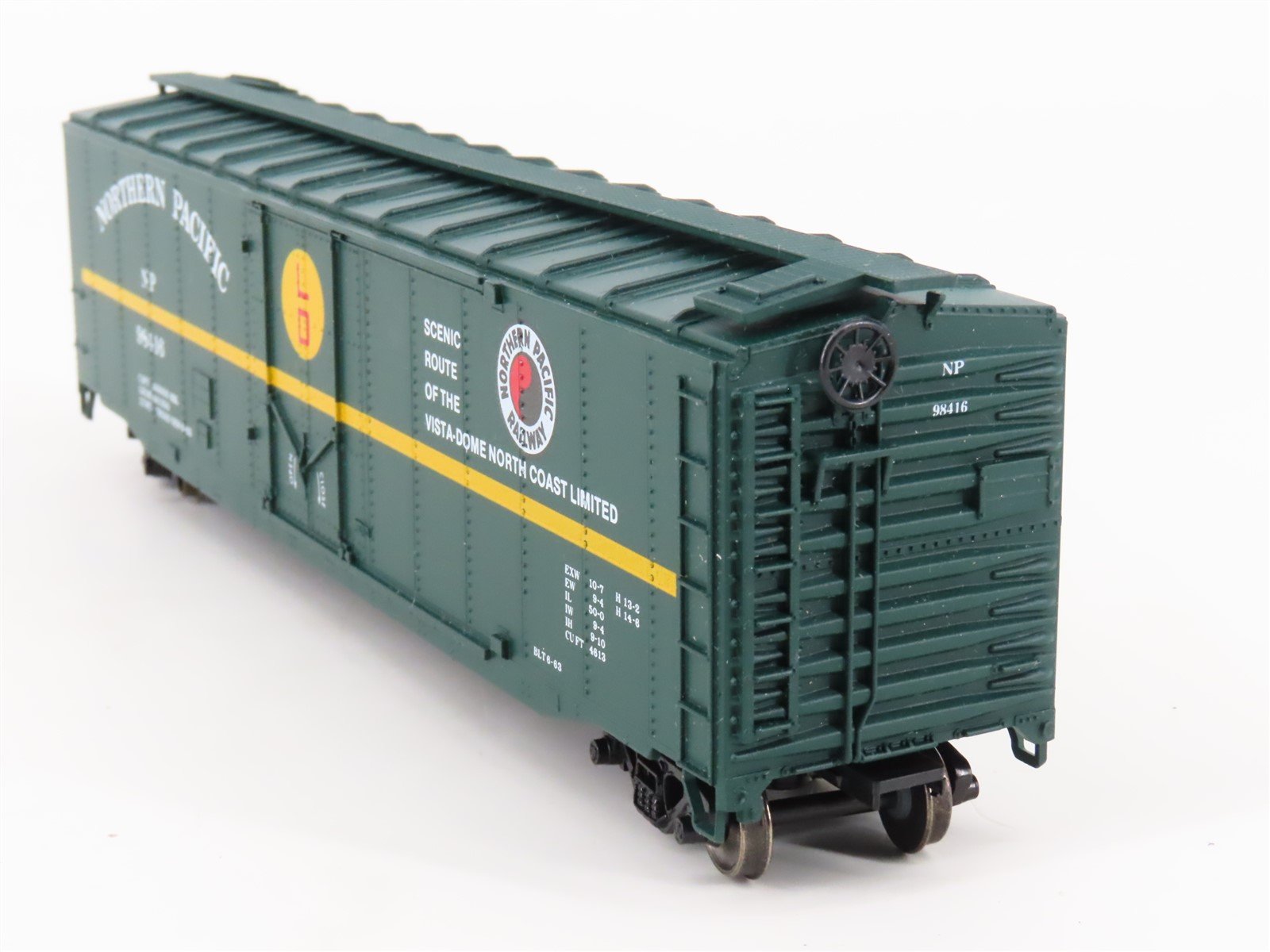 HO Athearn Bev-Bel 835-2 NP Northern Pacific 50' Box Car #98416 - Upgraded