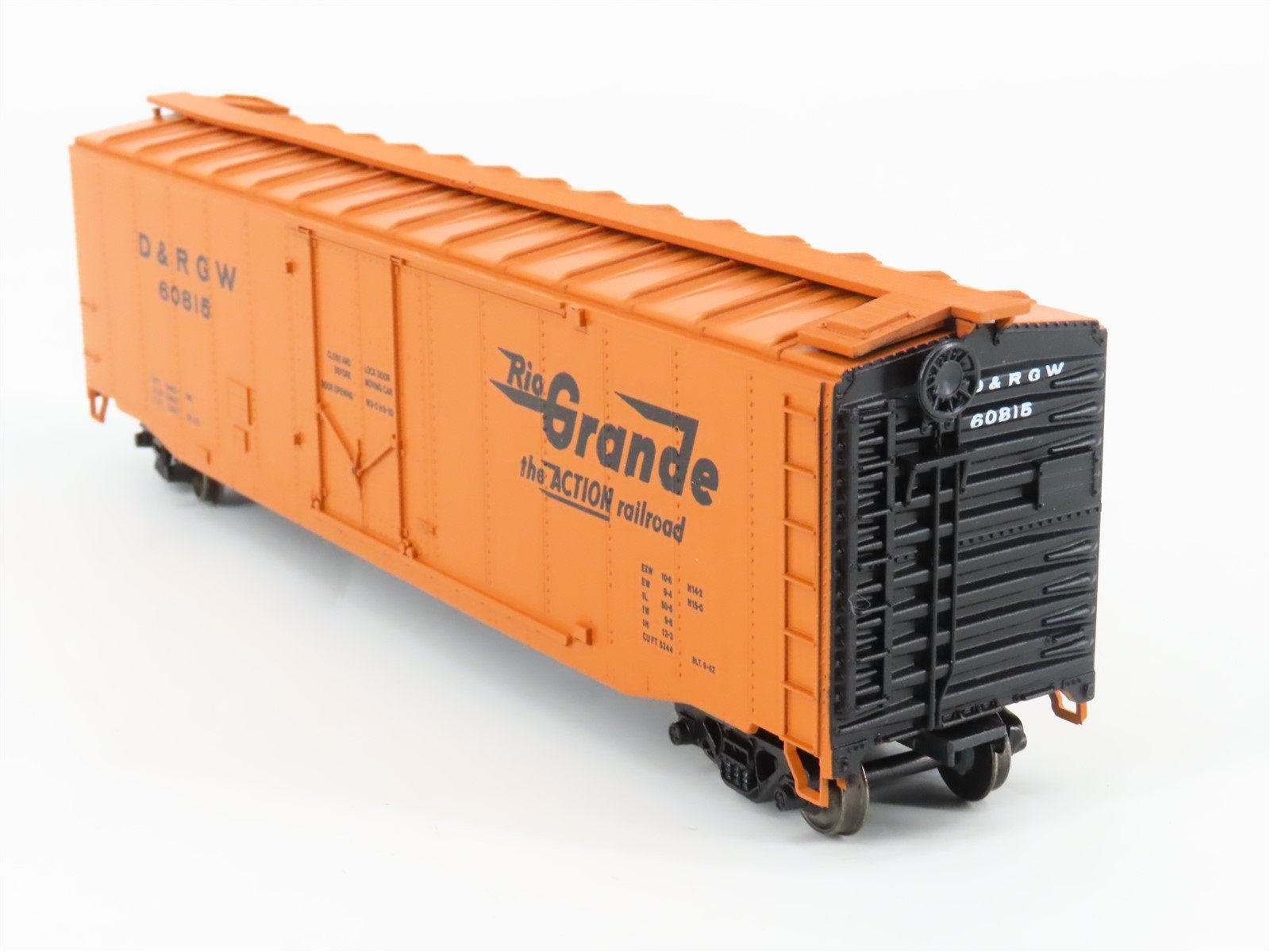 HO Scale Athearn 439-1 D&RGW Rio Grande 50' Plug Door Box Car #60815 - Upgraded