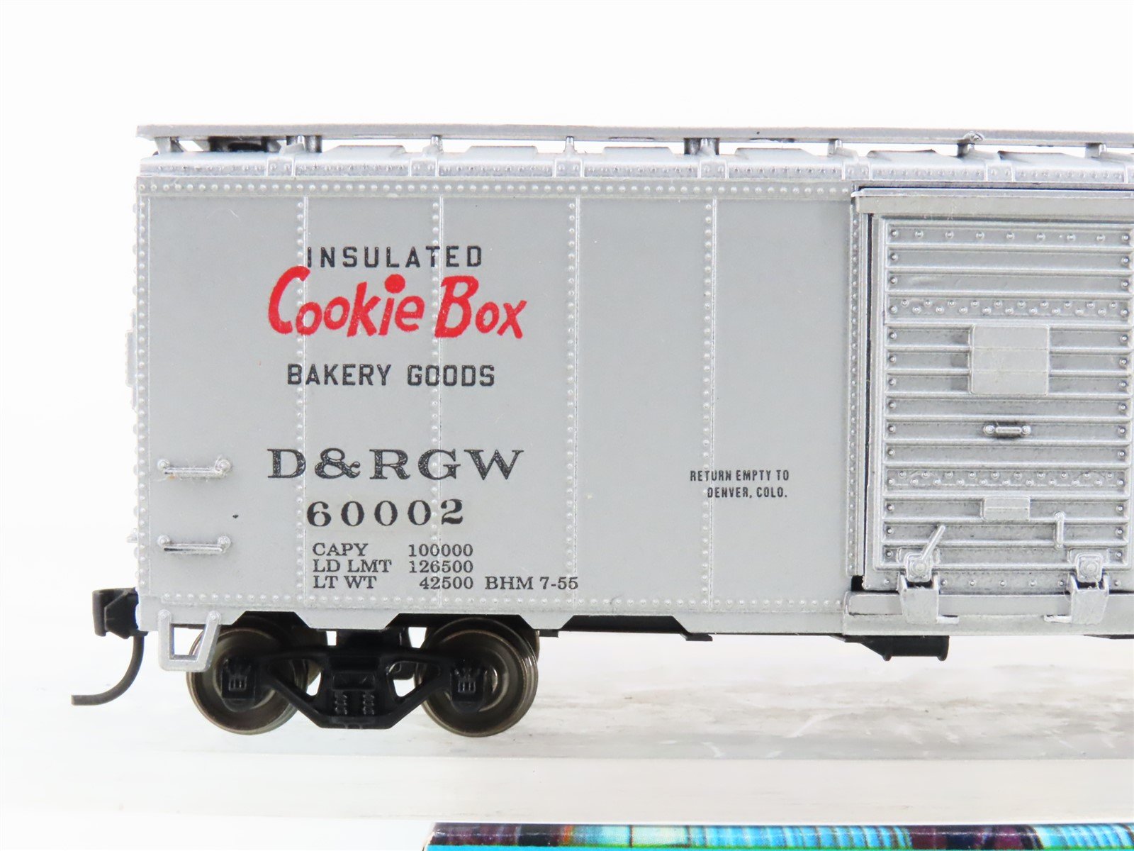 HO Athearn Bev-Bel 509-2 D&RGW Cookie Box 40' Box Car Custom Rd #60002 -Upgraded