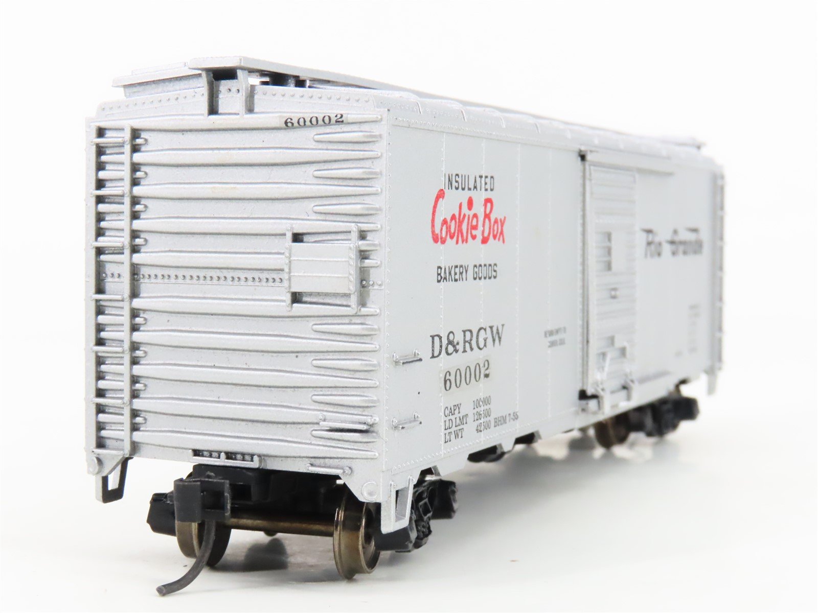 HO Athearn Bev-Bel 509-2 D&RGW Cookie Box 40' Box Car Custom Rd #60002 -Upgraded
