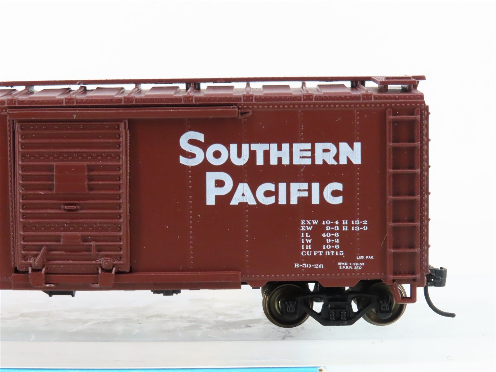 HO Scale Athearn Bev-Bel 1170 SP Southern Pacific 40' Box Car #128543 - Upgraded