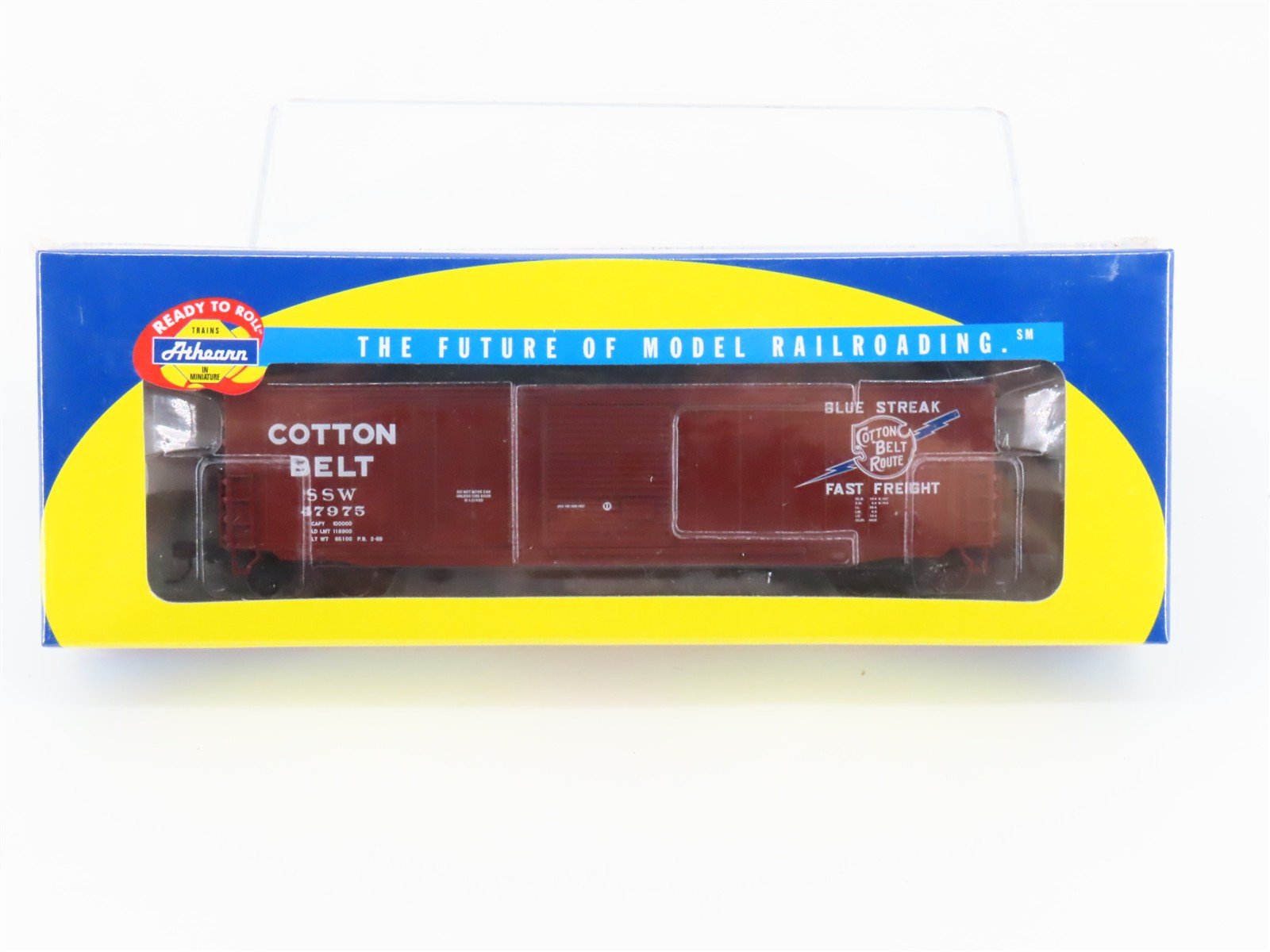HO Athearn 91229 SSW Cotton Belt 50' Combination Door Box Car #47975 - Sealed