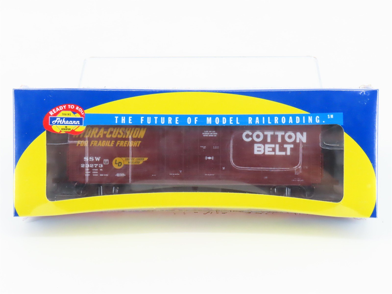 HO Athearn 89175 SSW Cotton Belt 50' Double Plug Doors Box Car #23273 - Sealed