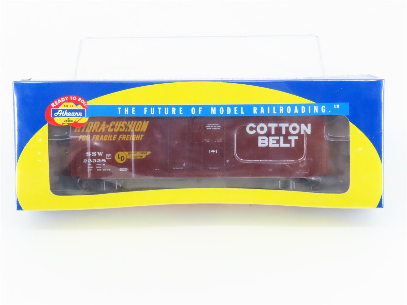 HO Scale Athearn 89176 SSW Cotton Belt 50' Plug Doors Box Car #23328 - Sealed