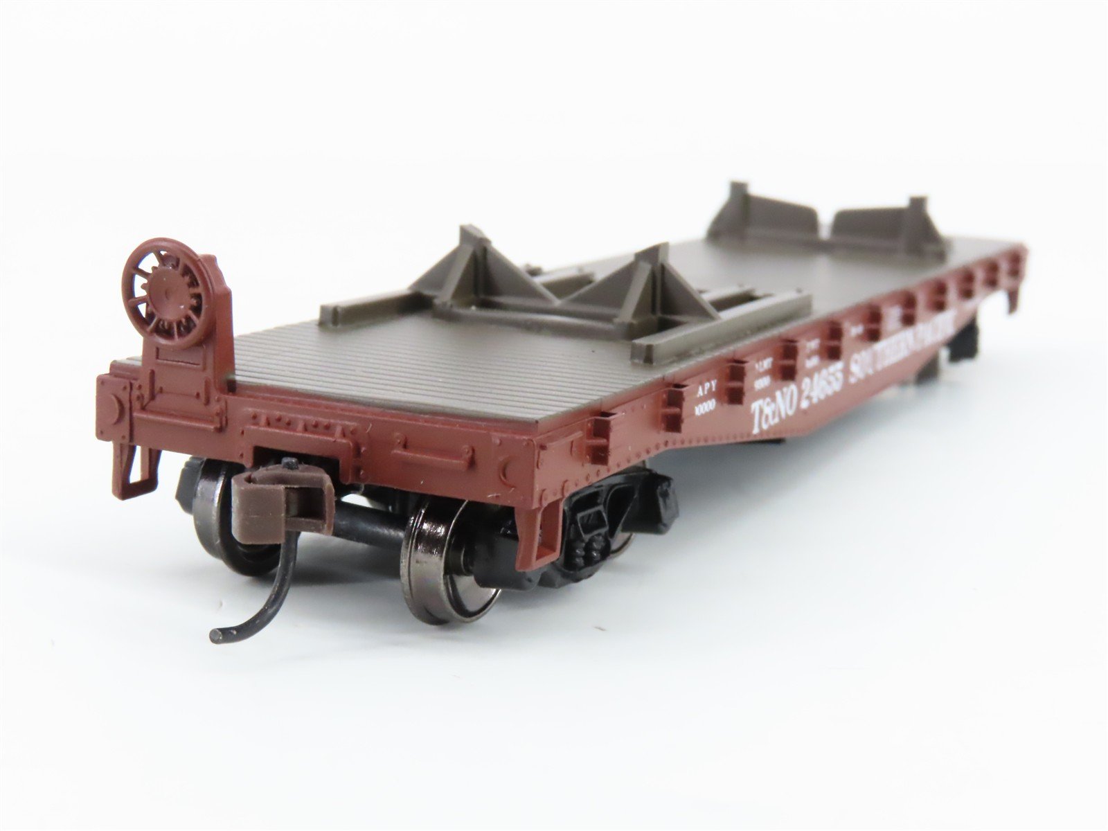 HO Scale Athearn 92185 T&NO SP Southern Pacific 40' Flat Car #24655 w/ Boat