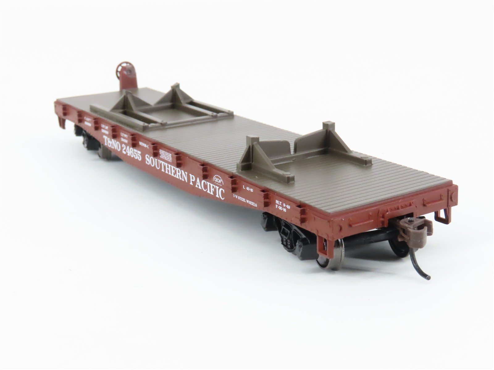 HO Scale Athearn 92185 T&NO SP Southern Pacific 40' Flat Car #24655 w/ Boat