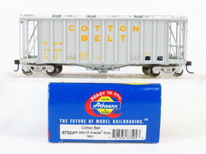 HO Scale Athearn 87504 SSW Cotton Belt 40' Airslide Covered Hopper #79511