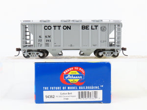 HO Scale Athearn 94362 SSW Cotton Belt Route 2-Bay Covered Hopper #77181