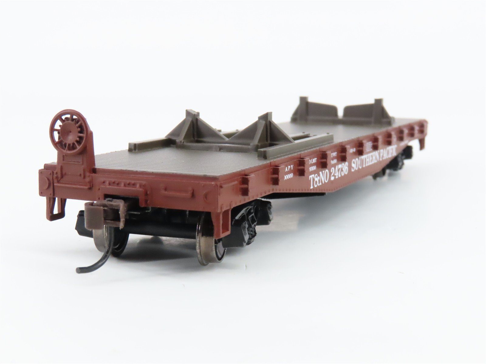 HO Scale Athearn 92186 T&NO SP Southern Pacific 40' Flat Car #24736 w/ Boat