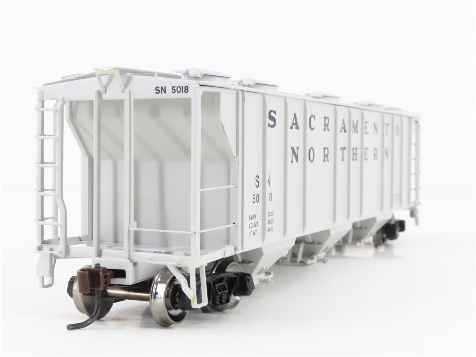 HO Athearn 89036 SN Sacramento Northern Railroad 3-Bay Covered Hopper #5018
