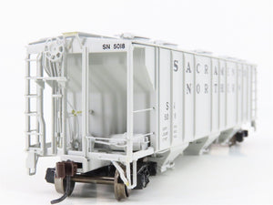 HO Athearn 89036 SN Sacramento Northern Railroad 3-Bay Covered Hopper #5018