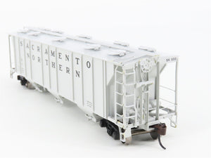 HO Scale Athearn 89034 SN Sacramento Northern 3-Bay Covered Hopper #5012