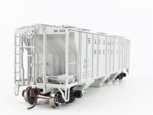 HO Scale Athearn 89034 SN Sacramento Northern 3-Bay Covered Hopper #5012