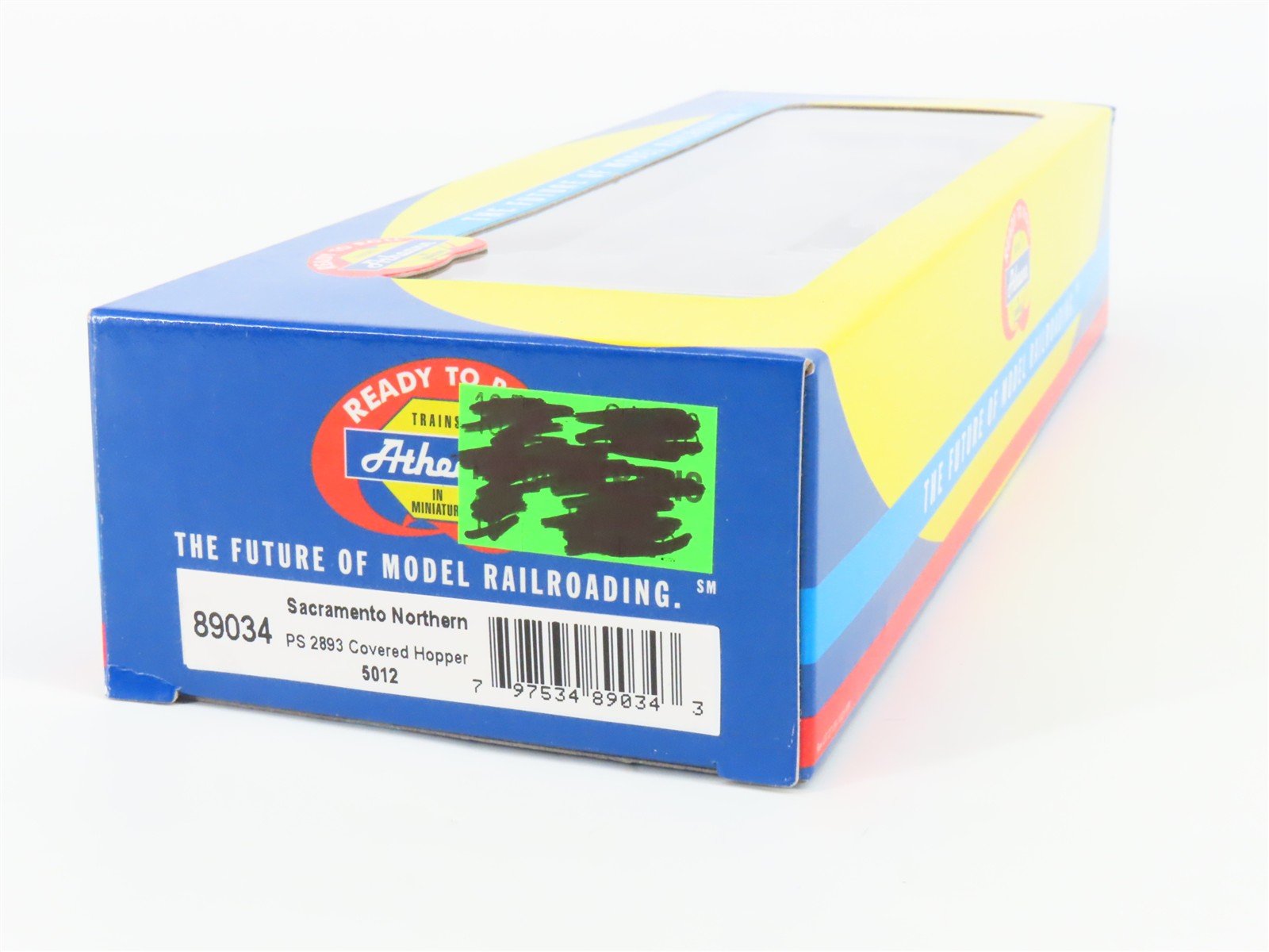 HO Scale Athearn 89034 SN Sacramento Northern 3-Bay Covered Hopper #5012