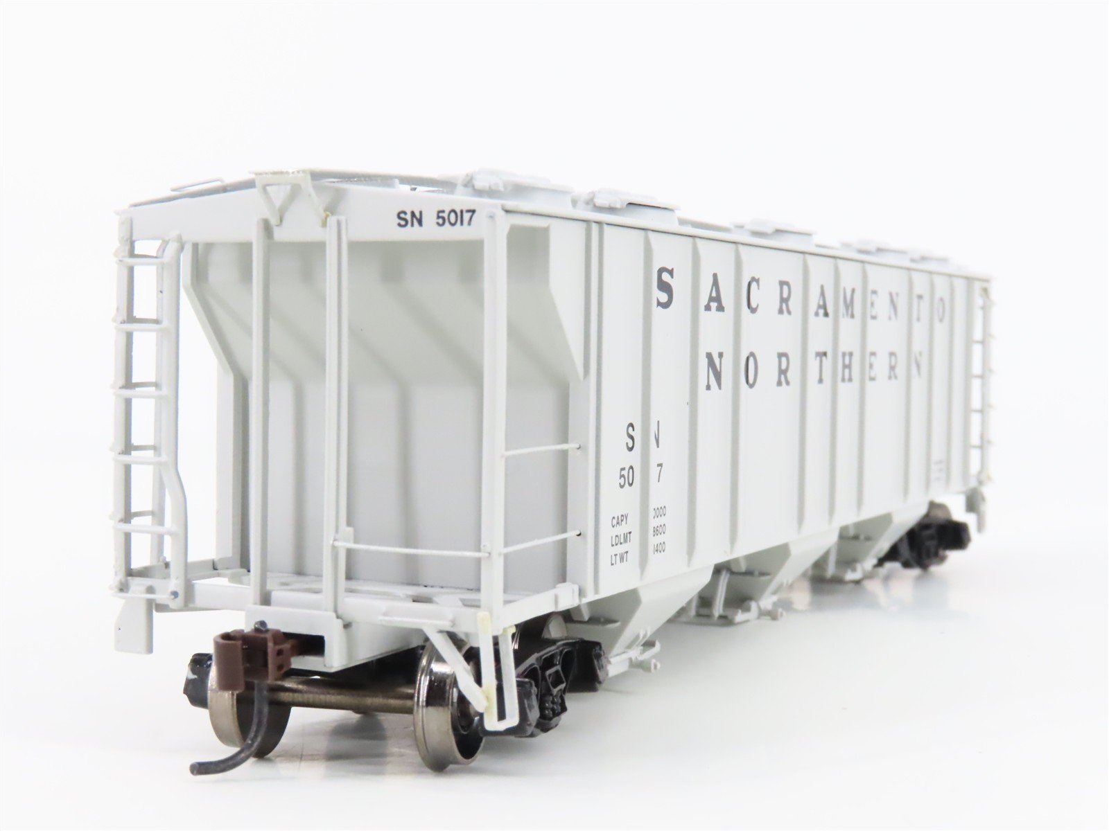 HO Athearn 89035 SN Sacramento Northern Railroad 3-Bay Covered Hopper #5017