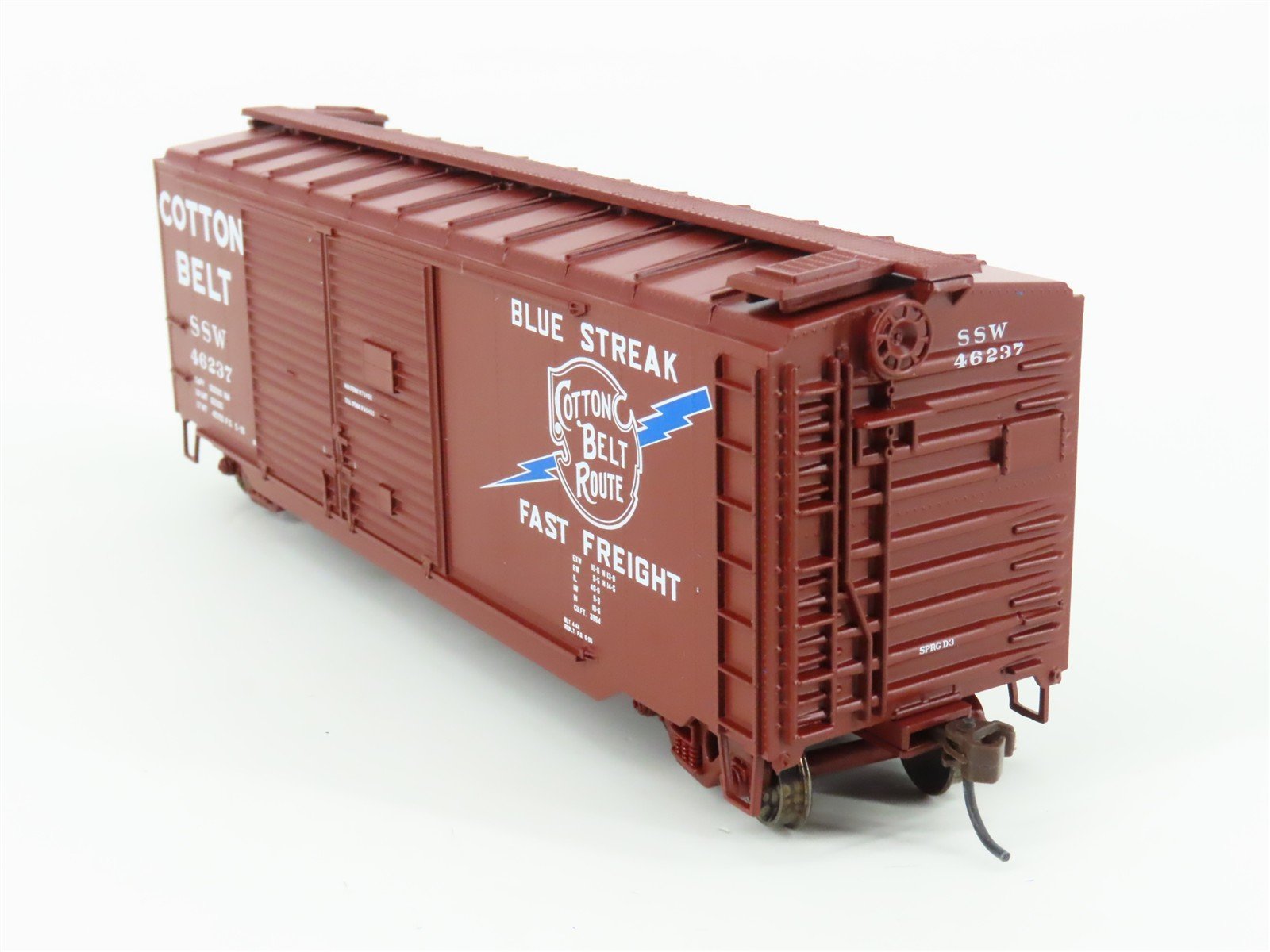 HO Scale Athearn 70183 SSW Cotton Belt Route 40' Double Door Box Car #46237