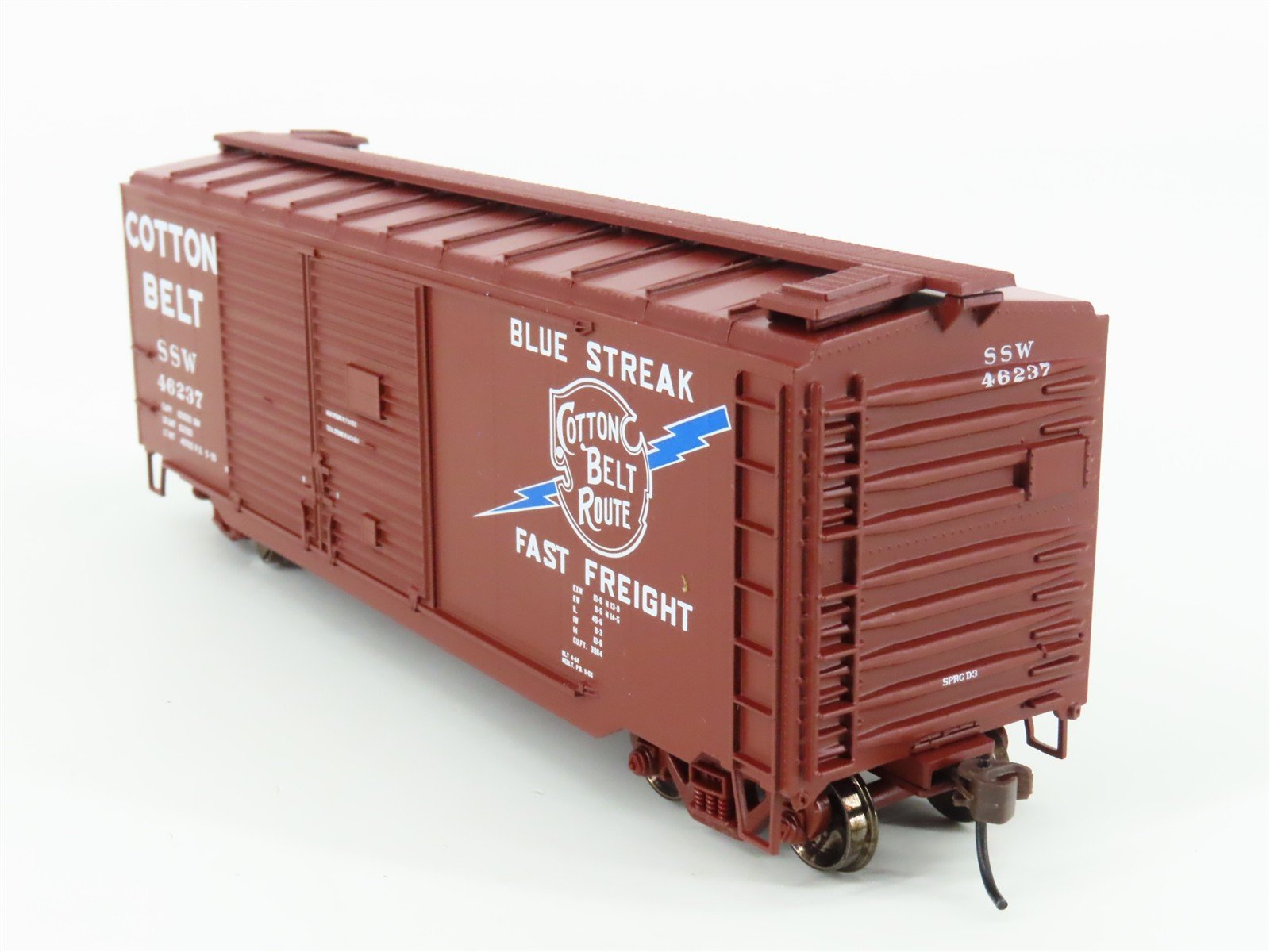HO Scale Athearn 70183 SSW Cotton Belt Route 40' Double Door Box Car #46237