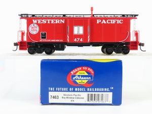 HO Scale Athearn 7463 WP Western Pacific Railroad Bay Window Caboose #474