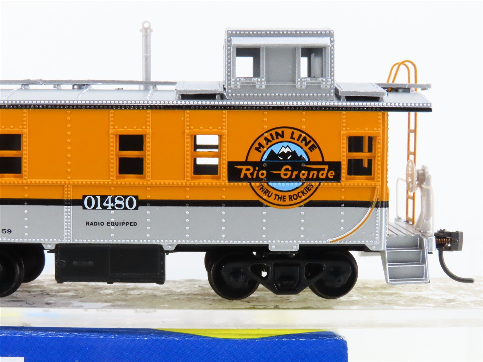 HO Scale Athearn 7403 D&RGW Rio Grande Main Line Cupola Caboose #01480