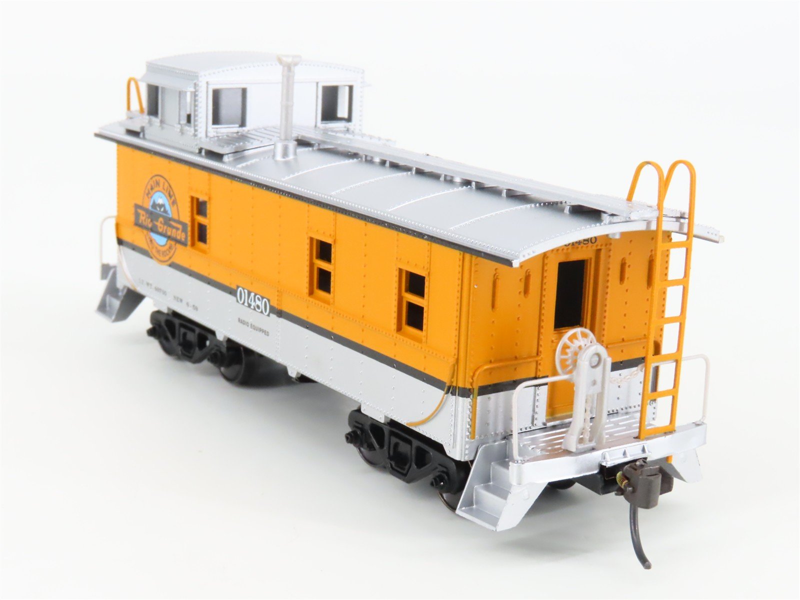 HO Scale Athearn 7403 D&RGW Rio Grande Main Line Cupola Caboose #01480