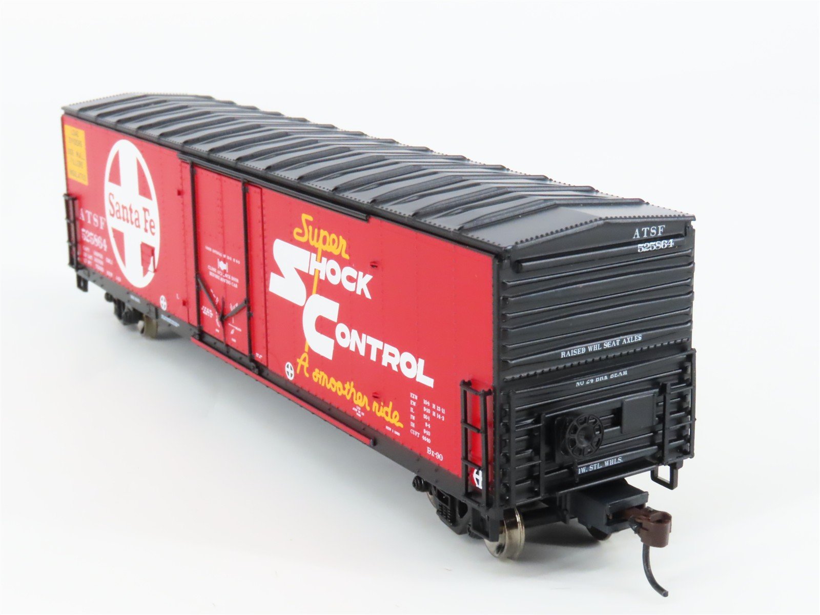 HO Scale Athearn 74812 ATSF Santa Fe Railroad 50' Plug Door Box Car #525864