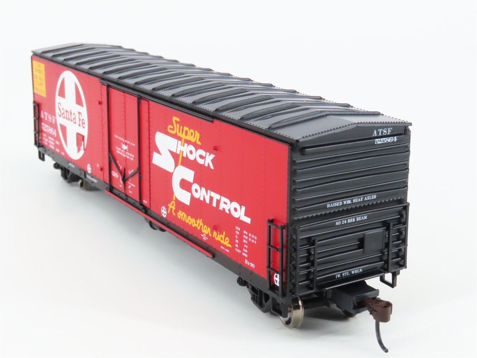 HO Scale Athearn 74812 ATSF Santa Fe Railroad 50' Plug Door Box Car #525864